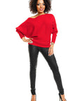 Bat style blouse model 84279 PeeKaBoo