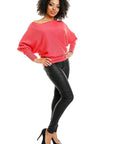 Bat style blouse model 84283 PeeKaBoo