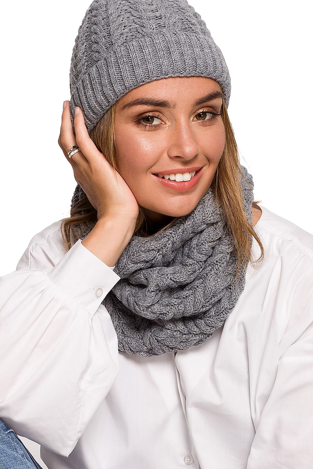  Infinity Scarf model 157561 BE Knit 